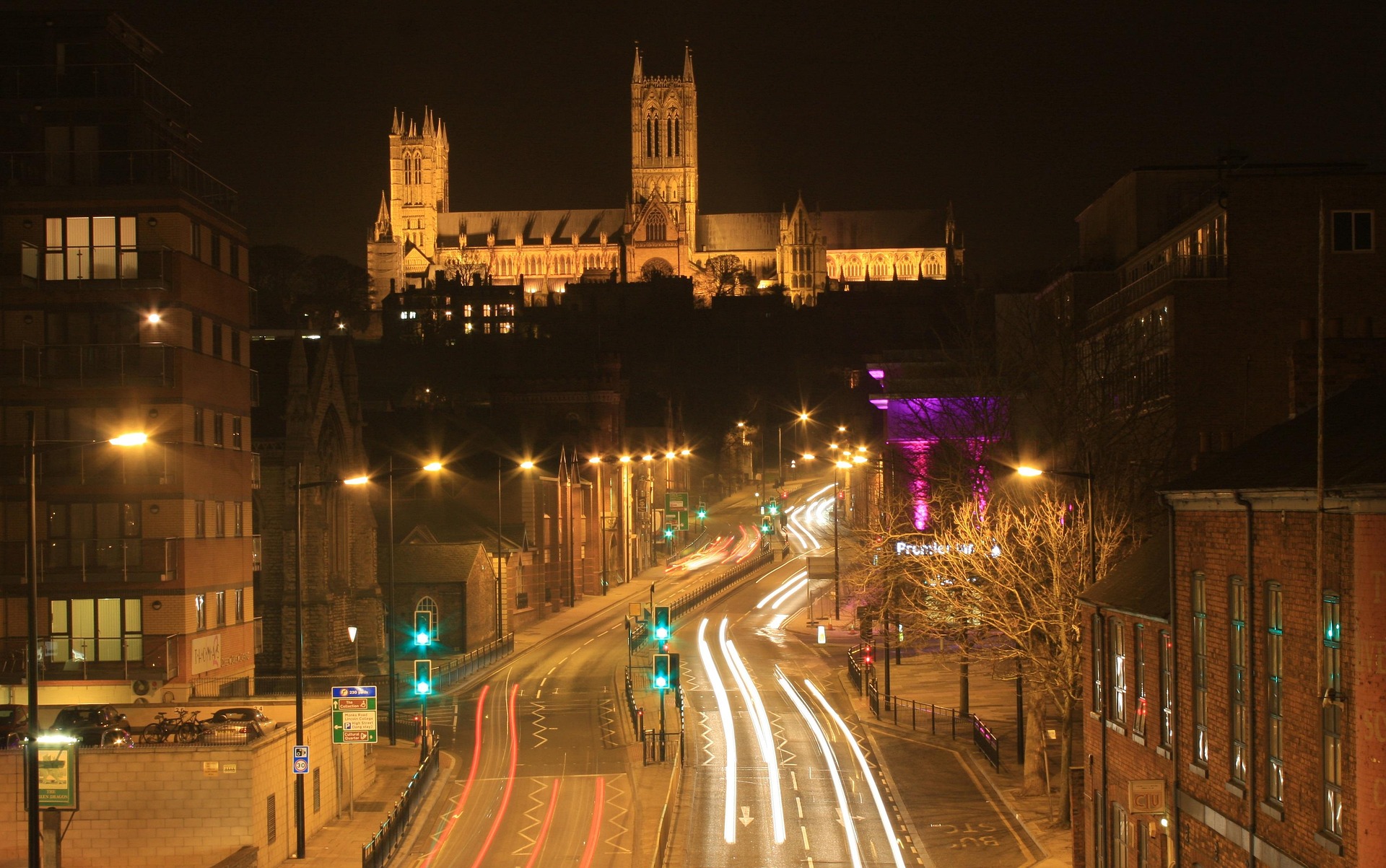 Lincoln Cathedral at night - IT Services in Lincoln